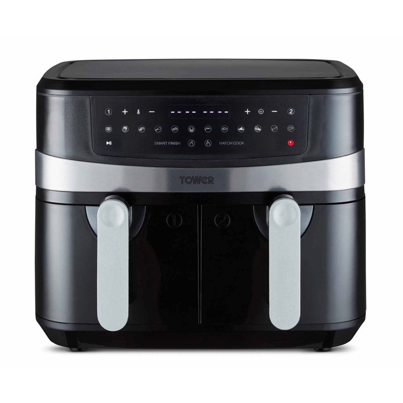 Tower T17088 Vortx 9L Dual Basket Air Fryer with 10 Presets